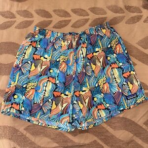 Patagonia Men's 5" Baggies Abstract Print Elastic Waist Swim Trunks Shorts M